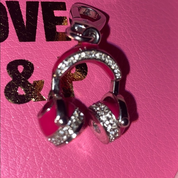 Juicy Couture Pink Pave Headphones charm - Picture 9 of 9